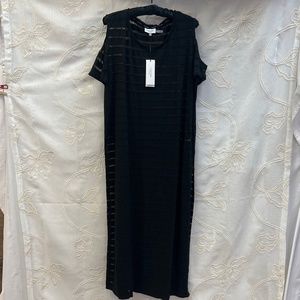 NWT Women's Calvin Klein Black Cover Up L/XL S/M